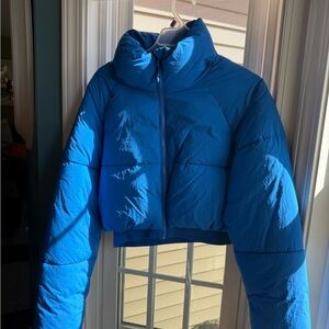 Women's Blue Puffer Jacket